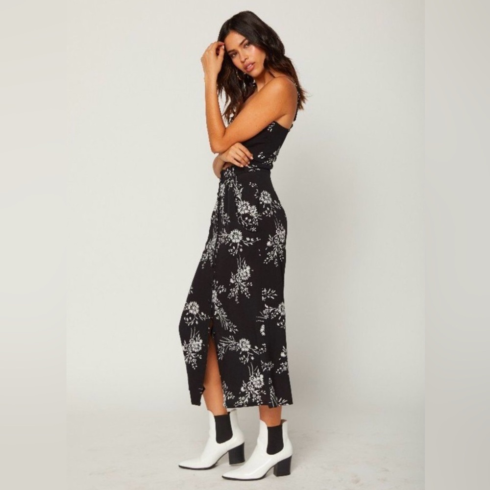 NWT missing button Flynn Skye Lindsey cut out midi dress sz XS